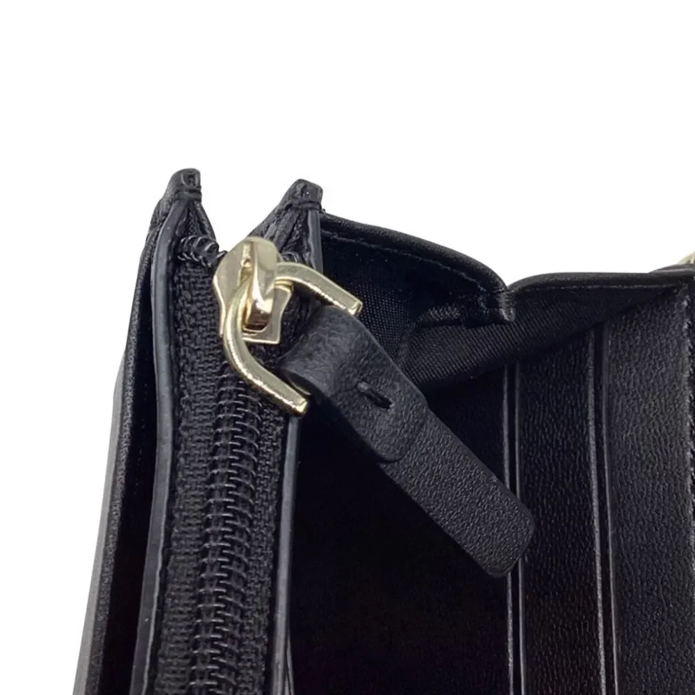 Kate Spade New York Briar Lane Quilted Milou Clutch Bag in Black Leather